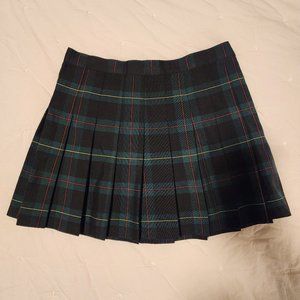 American Apparel Green Plaid Tennis Skirt - Large